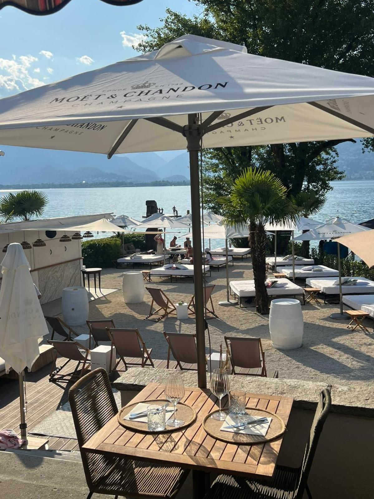 Riva Beach Club I Boutique Hotel I Restaurant Gambarogno Exterior foto